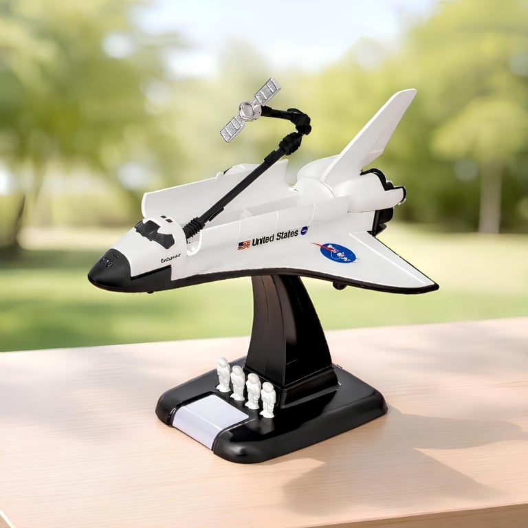 Foguete Ônibus Espacial Nasa Endeavour Com Astronautas