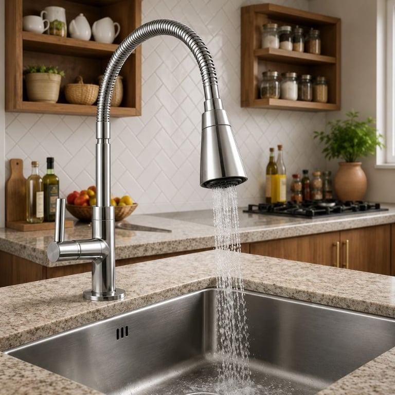 Torneira de Cozinha com Ducha Extensível