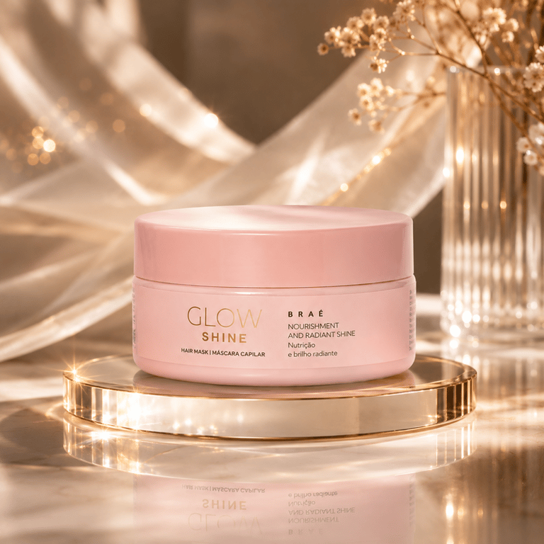 Máscara Capilar Glow Shine Nutrição e Brilho Radiante Braé 200g