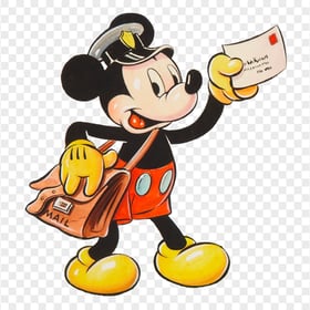Classic Mickey Mouse Mailman PNG
