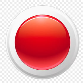 Vector Round Circle Red Button PNG