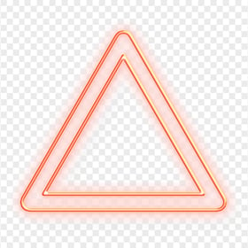 HD Red Aesthetic Neon Triangle PNG