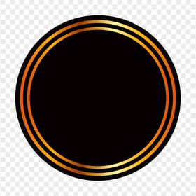 Gold And Black Circle Transparent Background
