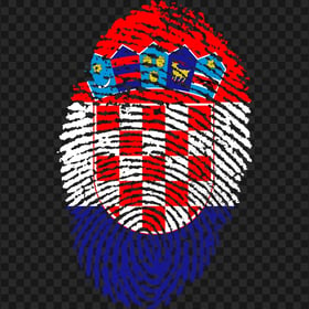 HD Fingerprint Croatia Flag PNG
