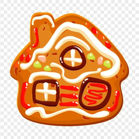 HD Cartoon Clipart Christmas Gingerbread House PNG