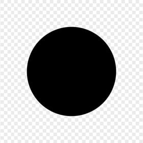 Black Dot Circle Icon HD PNG