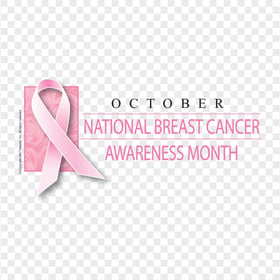 October Breast Cancer Awareness Month HD PNG