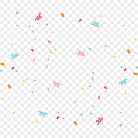 HD Confetti Party Paper Illustration PNG