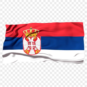 HD Illustration Waving Serbia Flag PNG