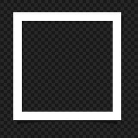 HD White Picture Frame Border Paper Effect PNG