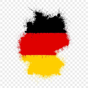 Brush Splash Germany Flag PNG Image