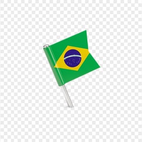 Brazil Mini Flagpole FREE PNG