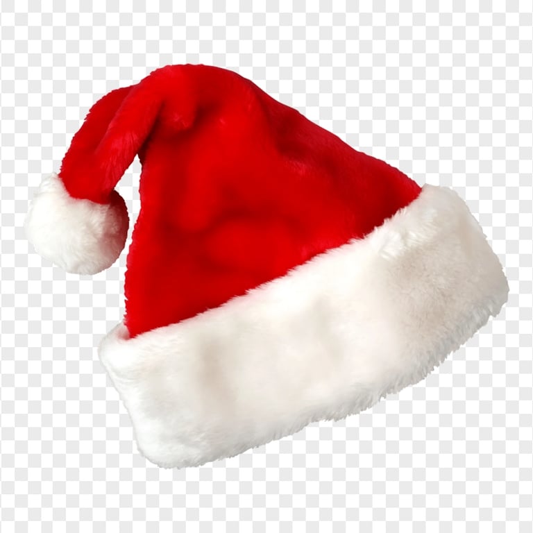 HD Luxury Christmas Real Santa Claus Hat PNG