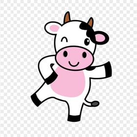 HD Dairy Cow Cartoon Clipart Character PNG