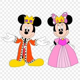 Minnie Mouse Mickey Mouse Princess And King PNG