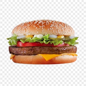 HD McDonald's Burger Sandwich Transparent PNG