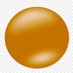 Sphere Circle Button Orange Color FREE PNG