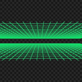 Green Retro Neon Grid 80s HD PNG