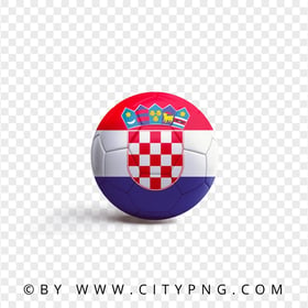 HD Soccer Ball With Croatia Flag PNG