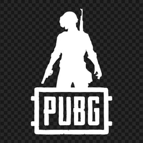 PUBG White Silhouette Soldier With Helmet Logo