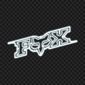 Fox Racing White Neon Logo PNG
