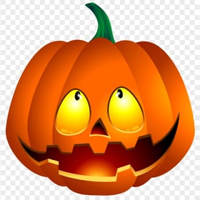 Cute Halloween Pumpkin Jack O Lantern Smiling