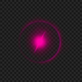 HD Pink Luminous Circle Effect Transparent Background