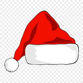 HD Red Christmas Santa Claus Hat Clipart PNG