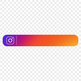 HD Instagram Social Media Lower Third Banner Signature PNG