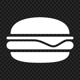 White Cheeseburger Burger Sandwich Icon