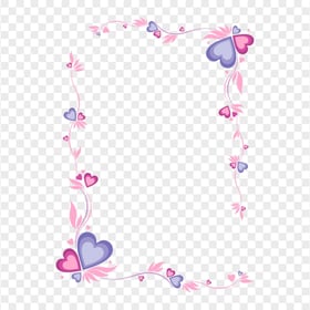 Pink Cute Vector Portrait Floral Frame PNG