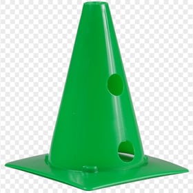 HD Green Plastic Sport Cone PNG