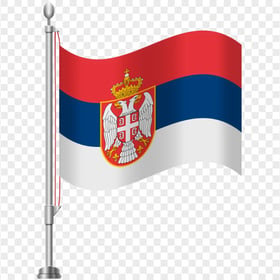 Illustration Serbia Flag Pole HD PNG