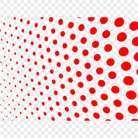 PNG Halftone Red Polka Dots Abstract