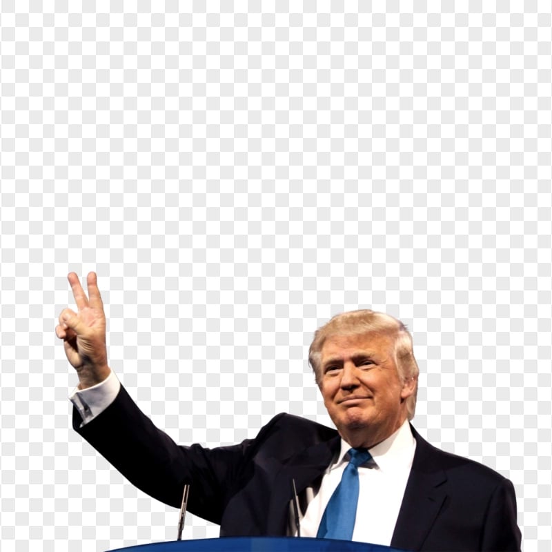 Donald Trump President Hand Peace Sign | Citypng