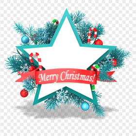 HD Merry Christmas Star Poster Illustration PNG