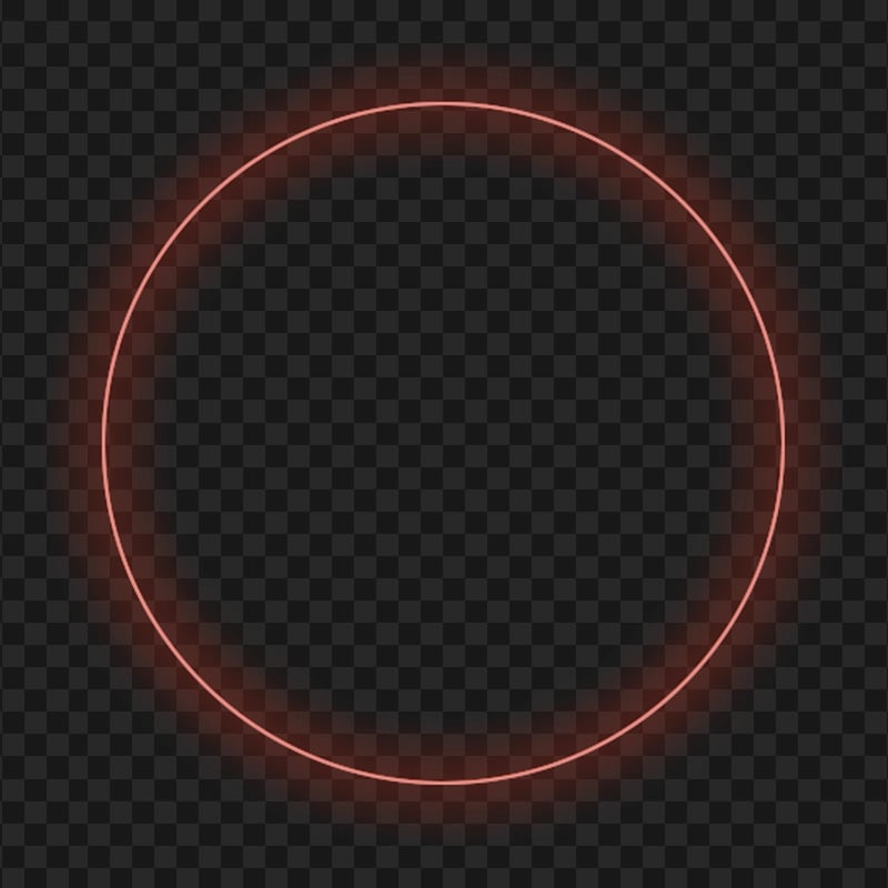 Red Circle Glowing HD PNG