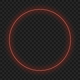Red Circle Glowing HD PNG