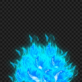 FREE Blue Huge Fire Flames PNG
