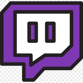 Twitch Purple Vector Icon PNG