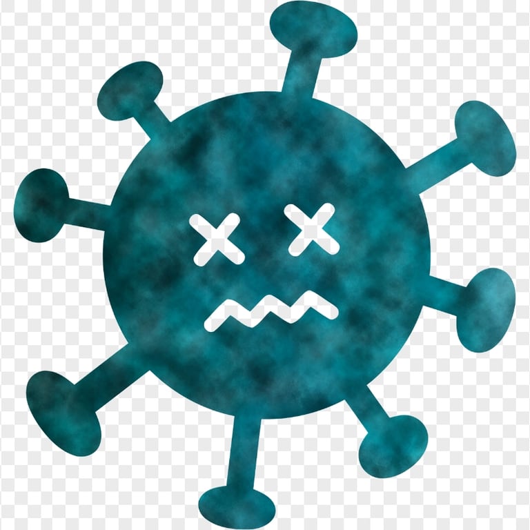 Coronavirus Shape Icon Emoji Vector Clipart