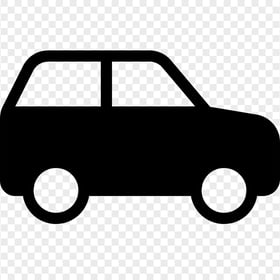 Black Car Side View Icon Silhouette HD PNG