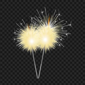 HD New Year Party Celebration Sparkler Candle PNG