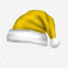 HD Real Cute Yellow Christmas Santa Claus Bonnet PNG