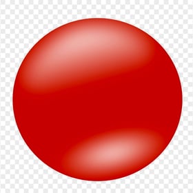 HD Sphere Circle Button Red Color Transparent PNG