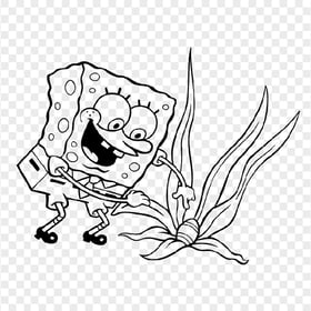 HD Spongebob Outline Character Transparent PNG