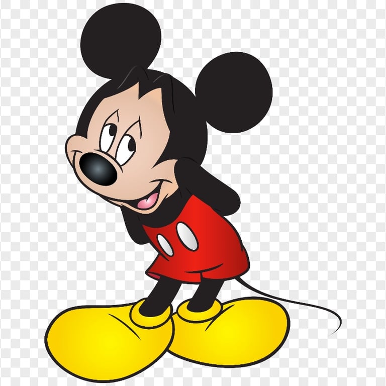 HD Mickey Mouse Cute Pose Disney Character PNG