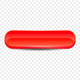 3D Red Vector Blank Button PNG Image