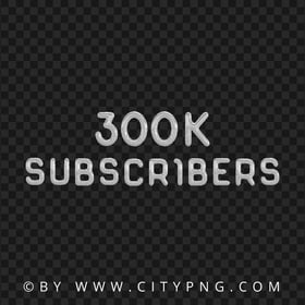 PNG 300K Silver Balloons Youtube Subscribers