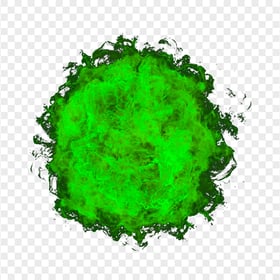 Green Fire Ball Explosion PNG